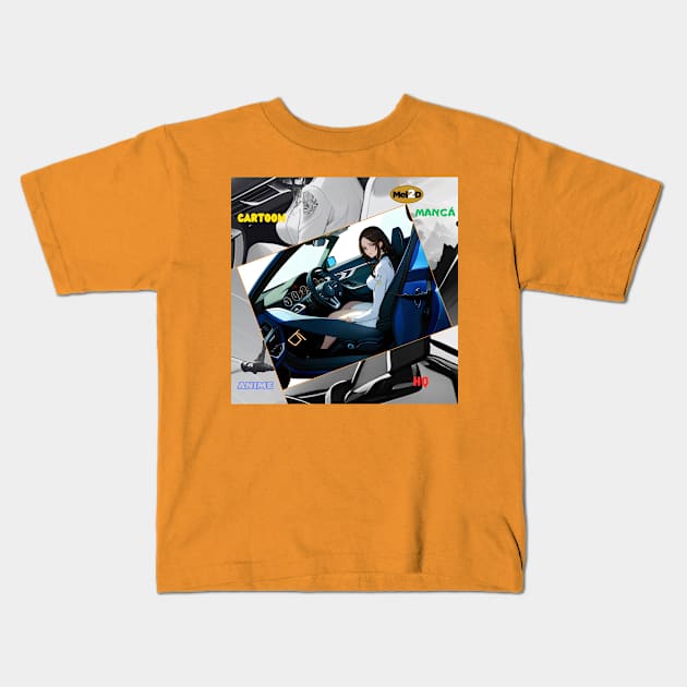 Mel2D Draw - HCMA001 Kids T-Shirt by Mel2D